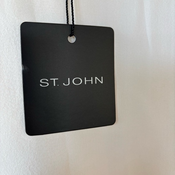 ST. JOHN 100% Silk Asymmetrical Blouse - Picture 8 of 14